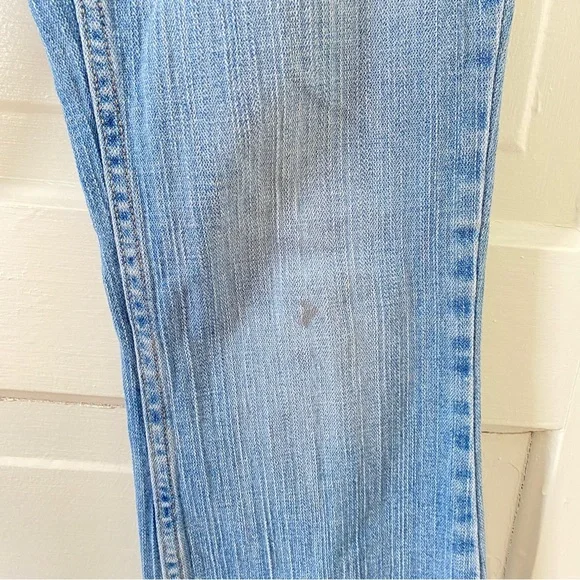 LEVI'S 524 Too Superlow Embroidered Boot Cut Women's Jeans Size 1M - Picture 5 of 10